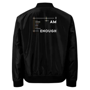 I Am Enough - Colorful Premium Recycled Bomber Jacket