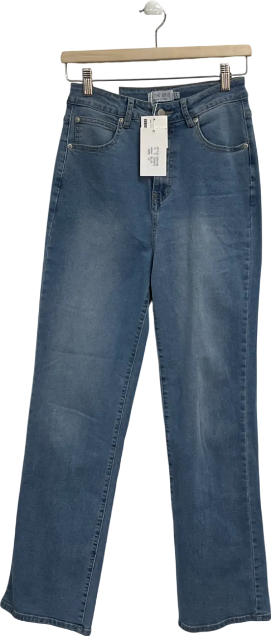In The Style Blue Straight Leg Jeans UK 10