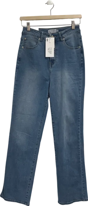 In The Style Blue Straight Leg Jeans UK 10