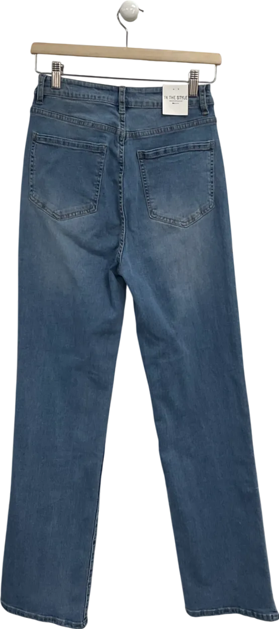 In The Style Blue Straight Leg Jeans UK 10
