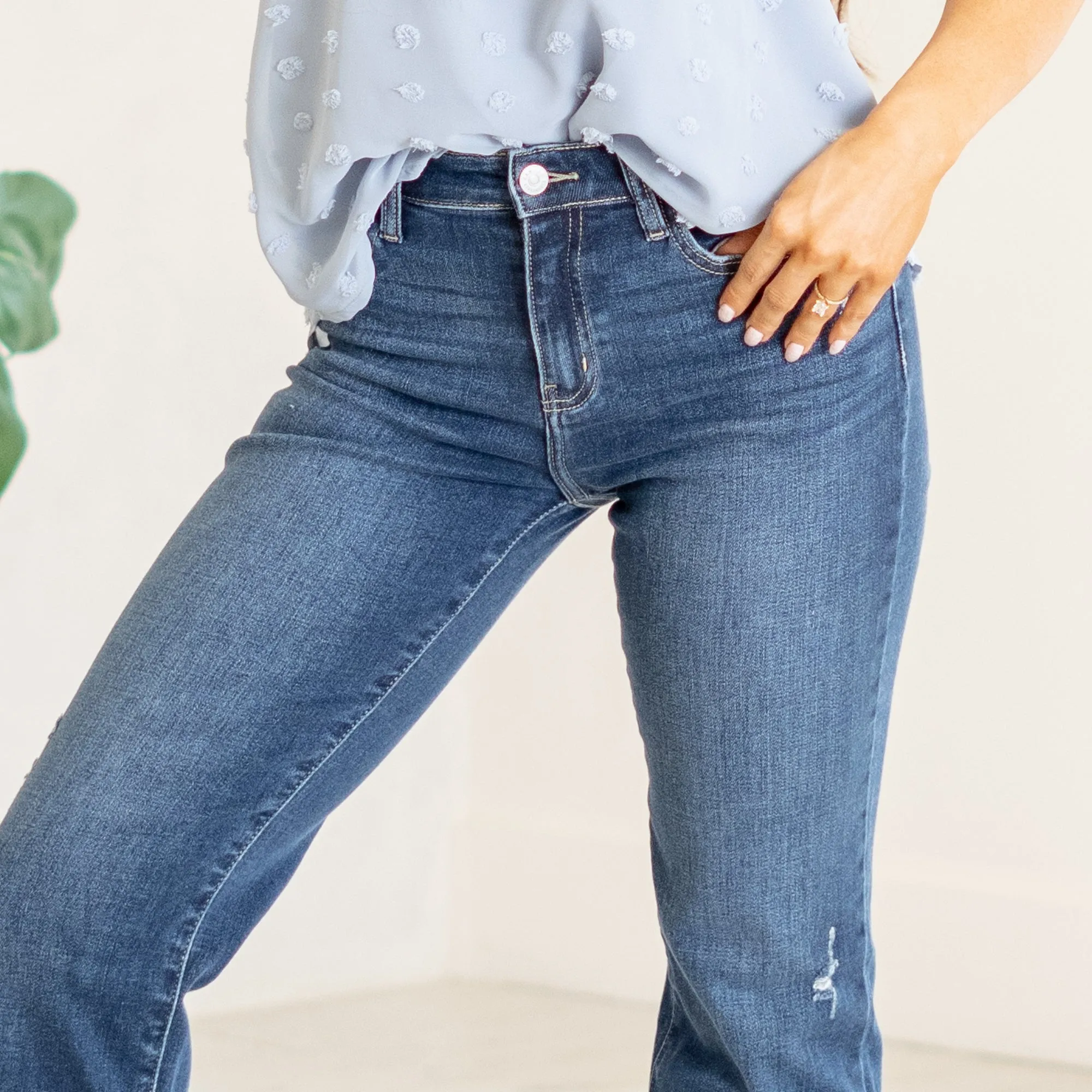 Irma High Rise Cropped Straight Leg