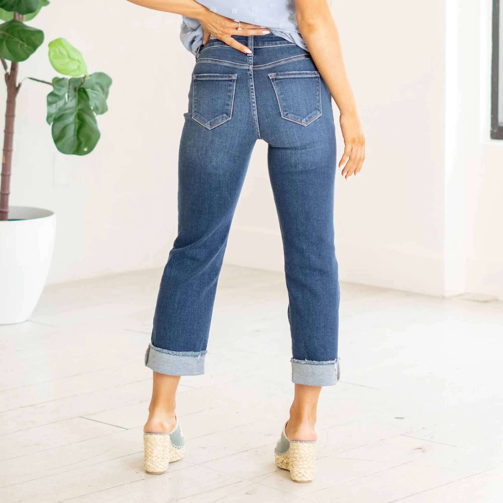 Irma High Rise Cropped Straight Leg