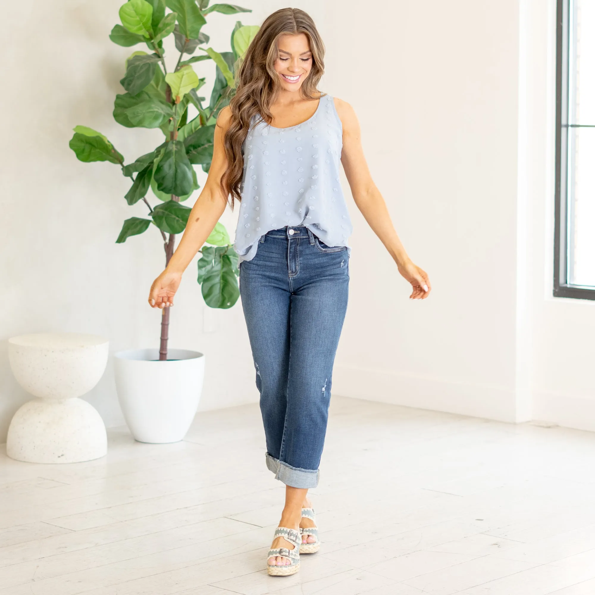 Irma High Rise Cropped Straight Leg