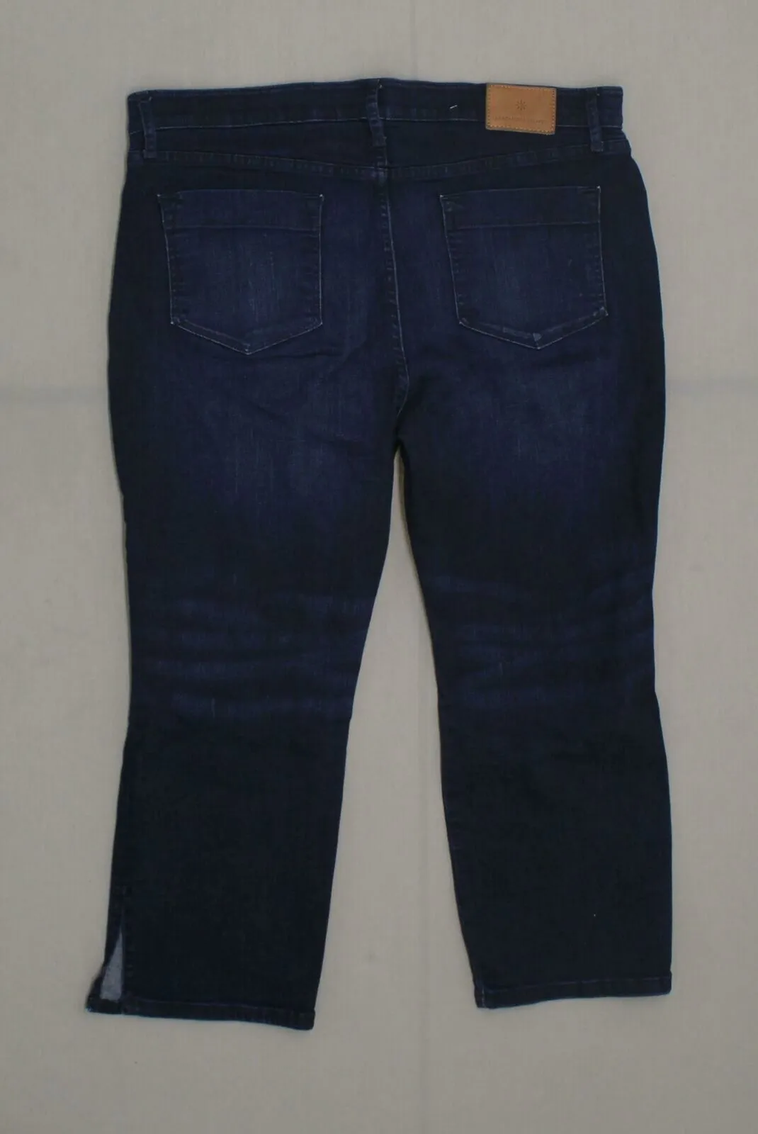 Isaac Mizrahi Live! Women's Petite True Denim Ankle Jeans with Side Slits 16P