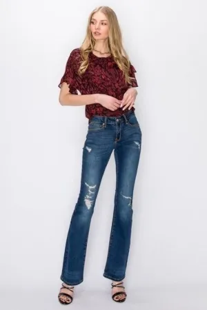 Isabella Dark Blue Bootcut Jeans