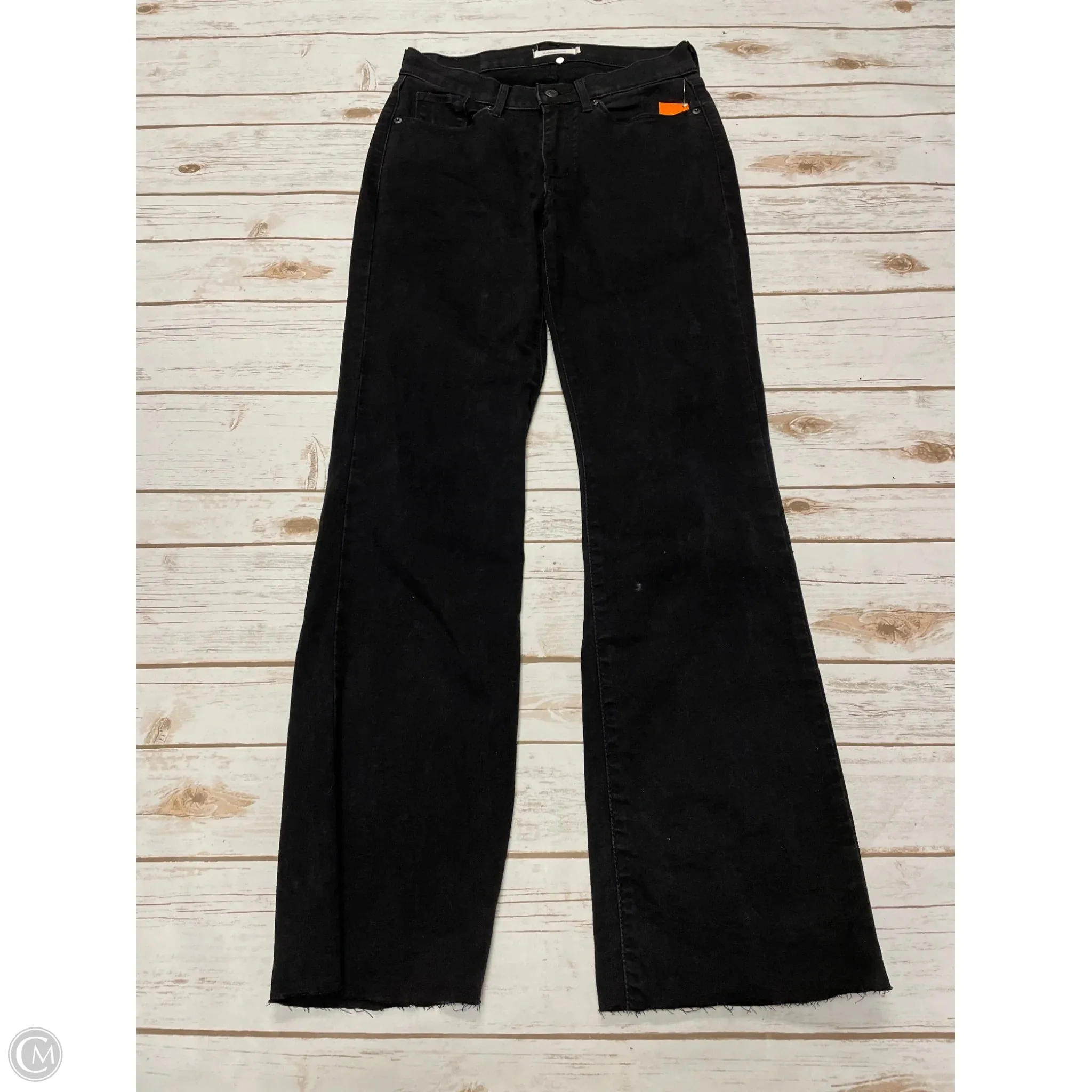 Jeans Boot Cut By Levis In Black Denim, Size: 4
