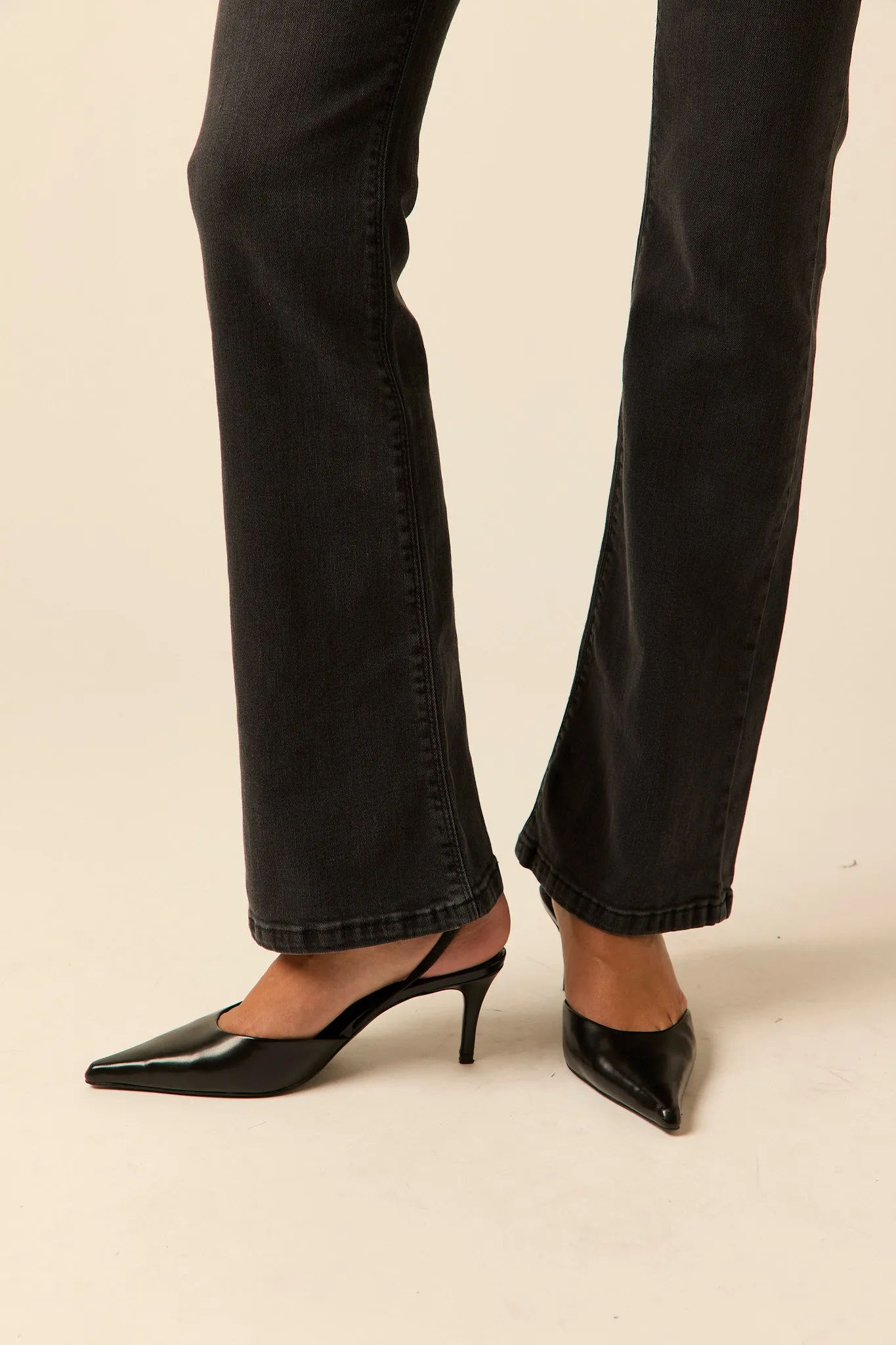 Jeans bootcut campana negro