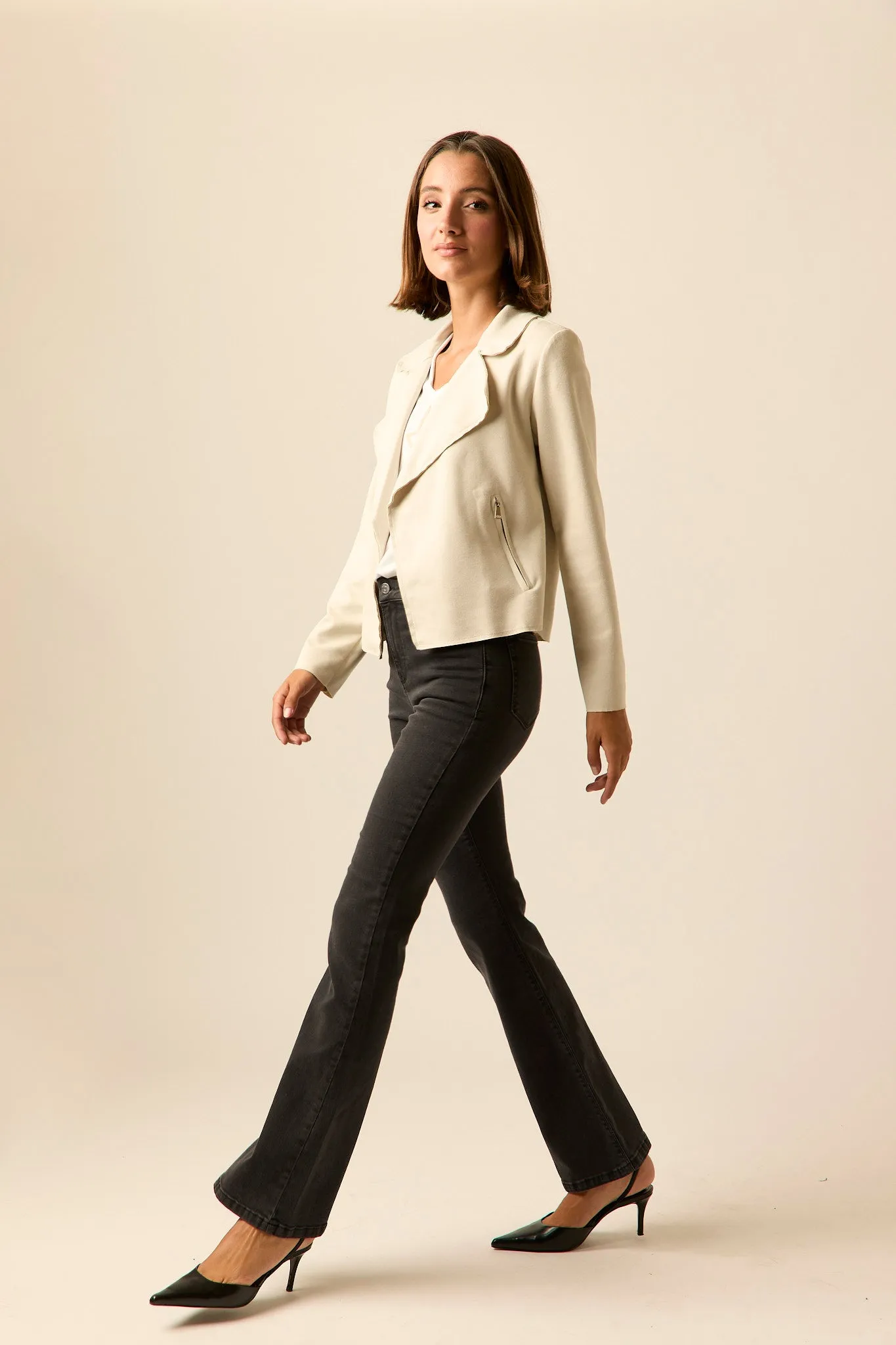 Jeans bootcut campana negro