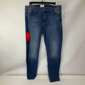 Jeans Straight By Hudson In Blue Denim, Size: 12