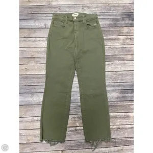 Jeans Straight By L Agence In Green, Size: 2