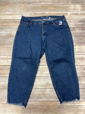 Jeans Straight By Old Navy In Blue Denim, Size: 20