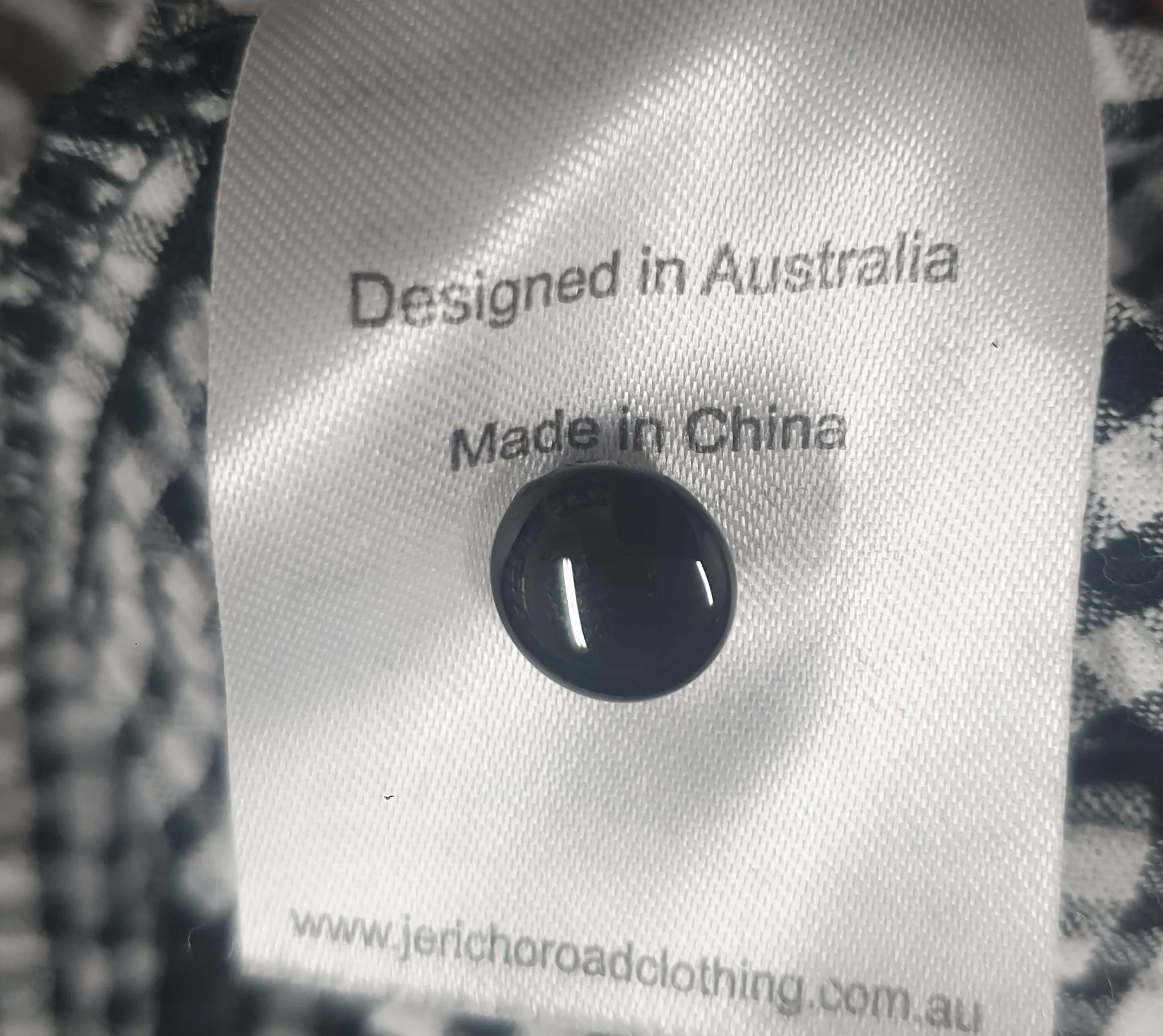 Jericho Road black and white check print top size 14