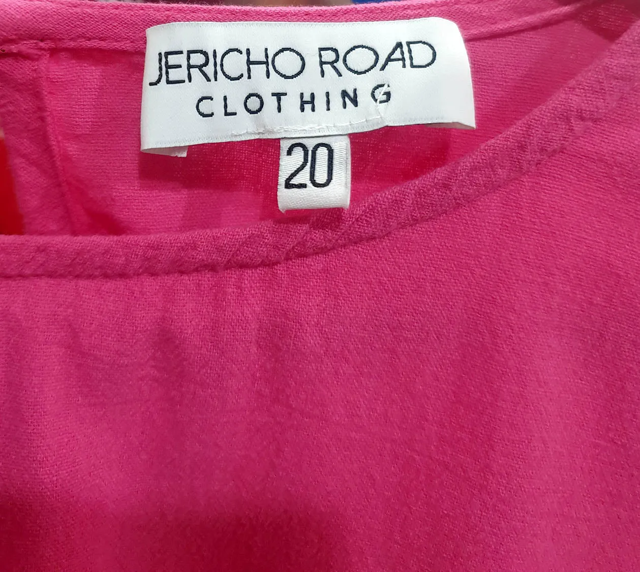Jericho Road pink cotton top size 20
