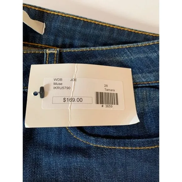 Joe’s Jeans Women's Blue Bootcut Jeans Icon Muse Medium Wash Pockets Size 28