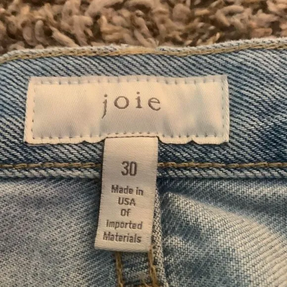 Joie high-rise straight jeans, size 30.