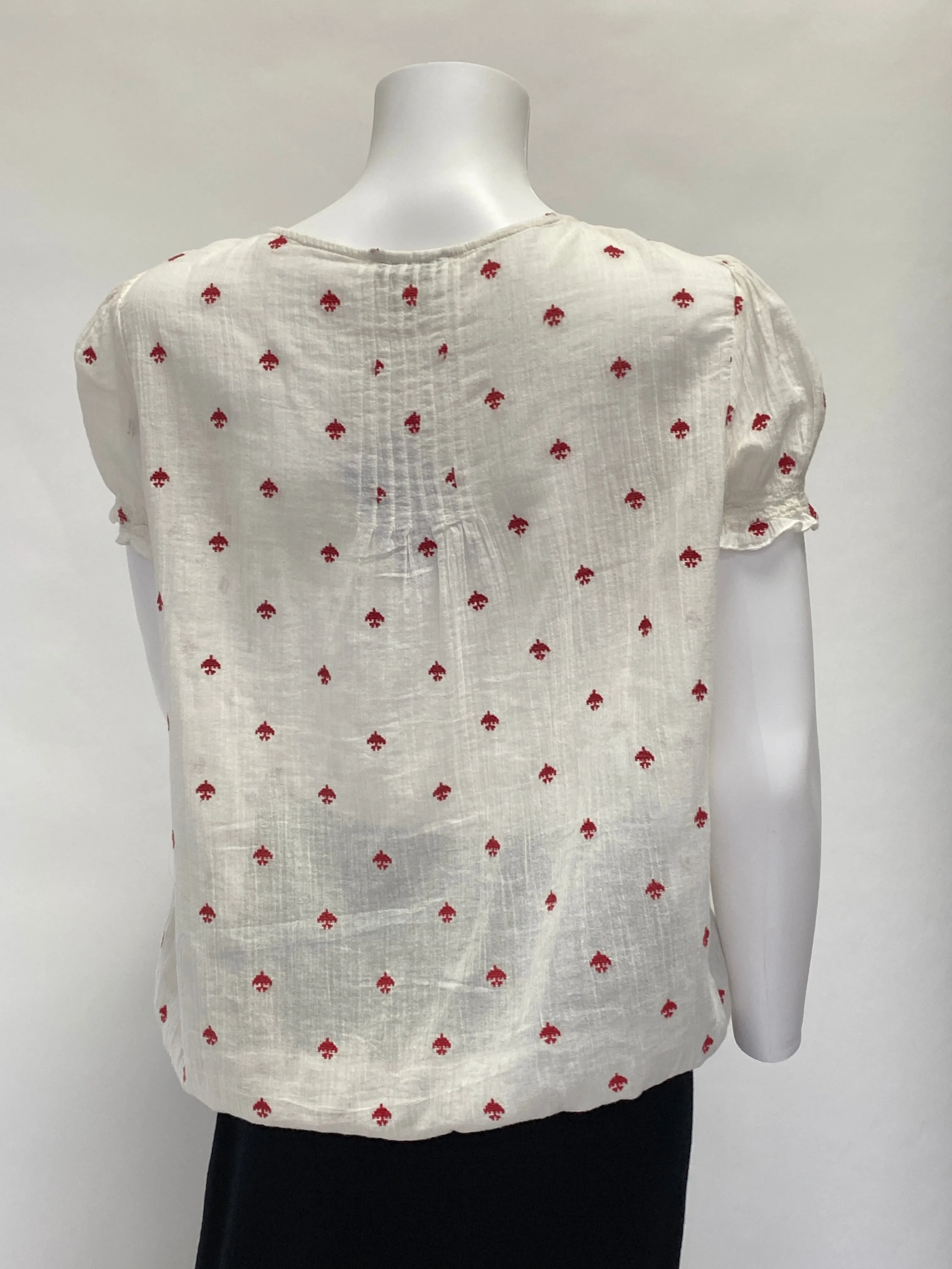 Joie Linen Embroidered Top