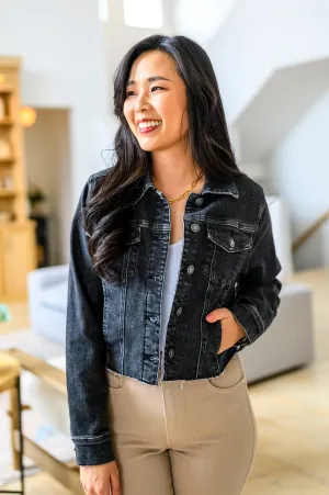 JUDY BLUE Charlie Cropped Denim Jacket