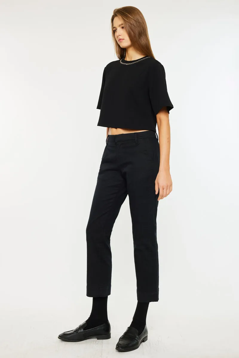 Julia Mid Rise Straight Jeans