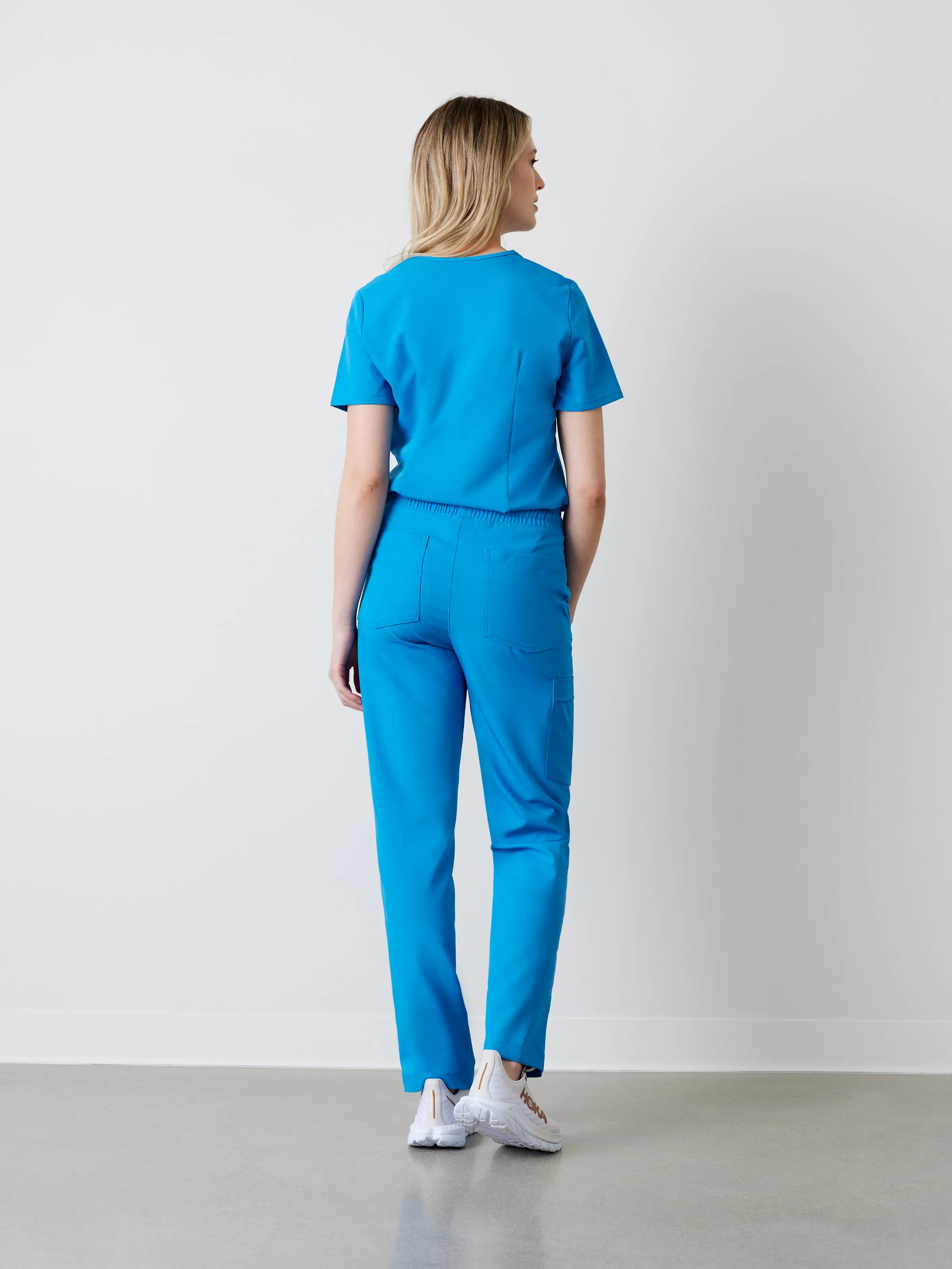 JULIETA RE-GARDE™ - BLEU AZUR - Straight Cut Scrub Pants||JULIETA RE-GARDE™ - BLEU AZUR - Pantalon Coupe Droite