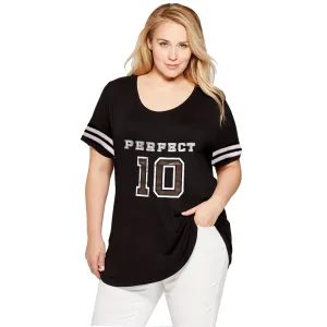 Junior Plus Graphic Football Top-Perfect 10