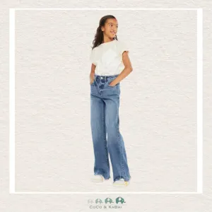 Kan Can: Kitty High Rise Mini Straight Leg Girls Jeans