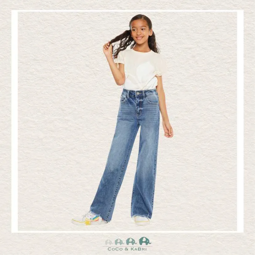 Kan Can: Kitty High Rise Mini Straight Leg Girls Jeans
