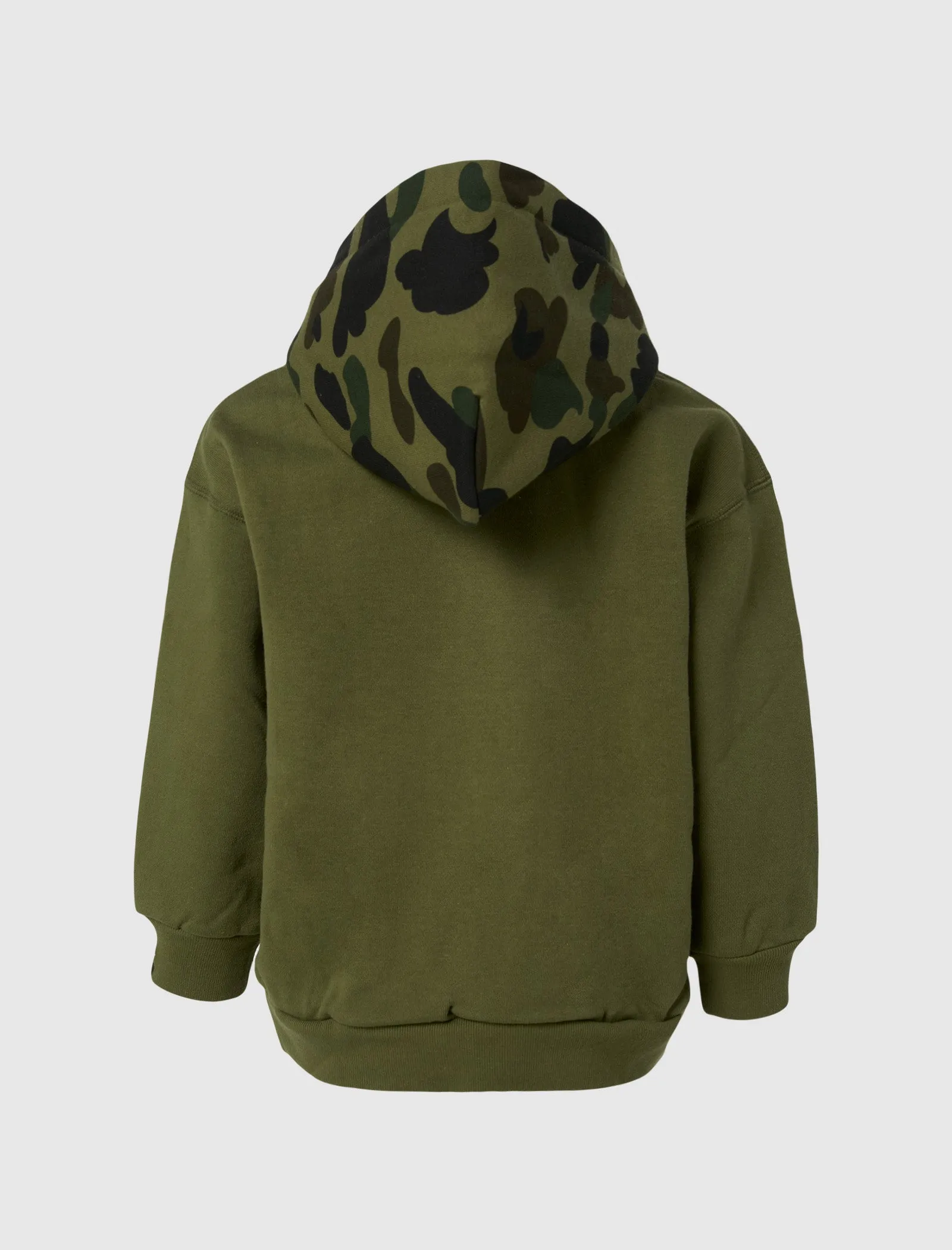 KIDS CAMO COLLEGE HOODIE