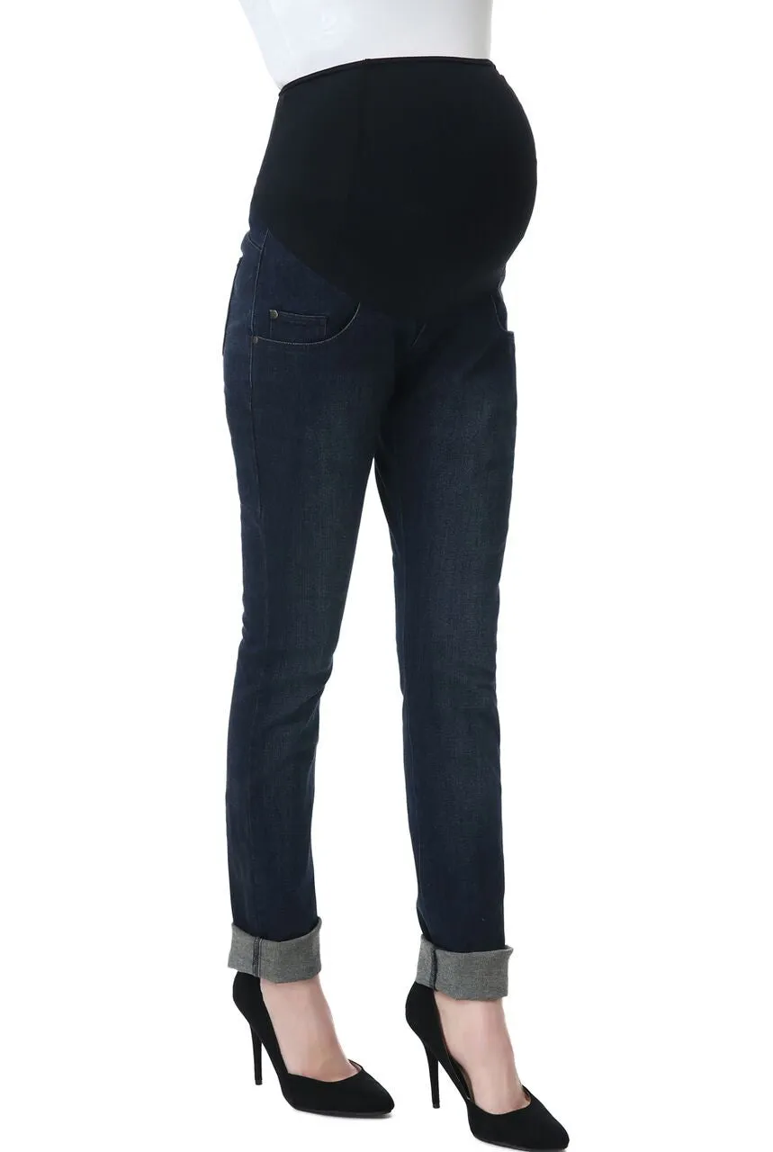 Kimi   Kai Maternity "Frankie" Straight Leg Denim Jeans