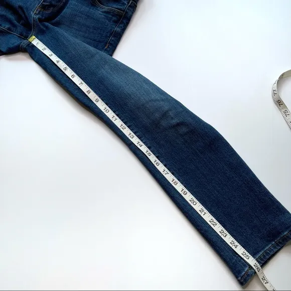 Kut From The Kloth Reese Ankle Straight Leg Jeans Ripped Knee Size 4