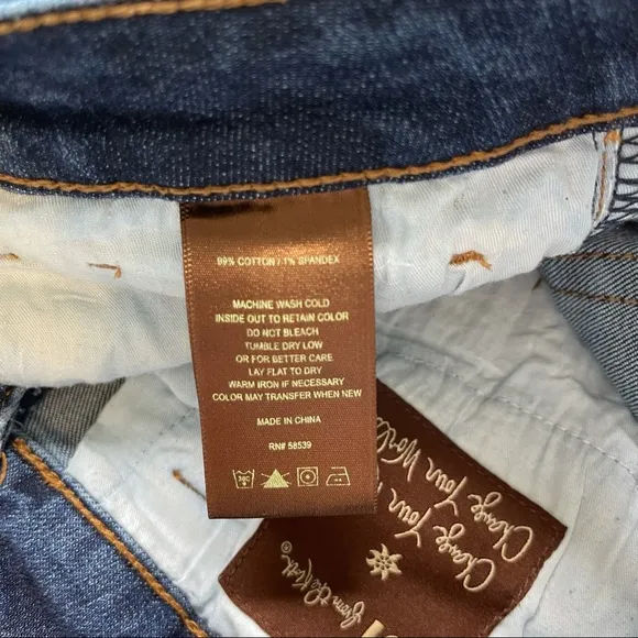 Kut From The Kloth Reese Ankle Straight Leg Jeans Ripped Knee Size 4