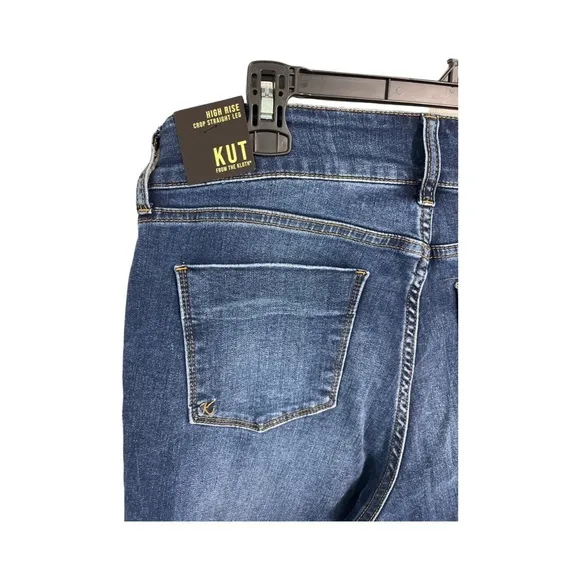 Kut from the Kloth Taya High Rise Crop Straight Women’s Jeans Size 10 NWT