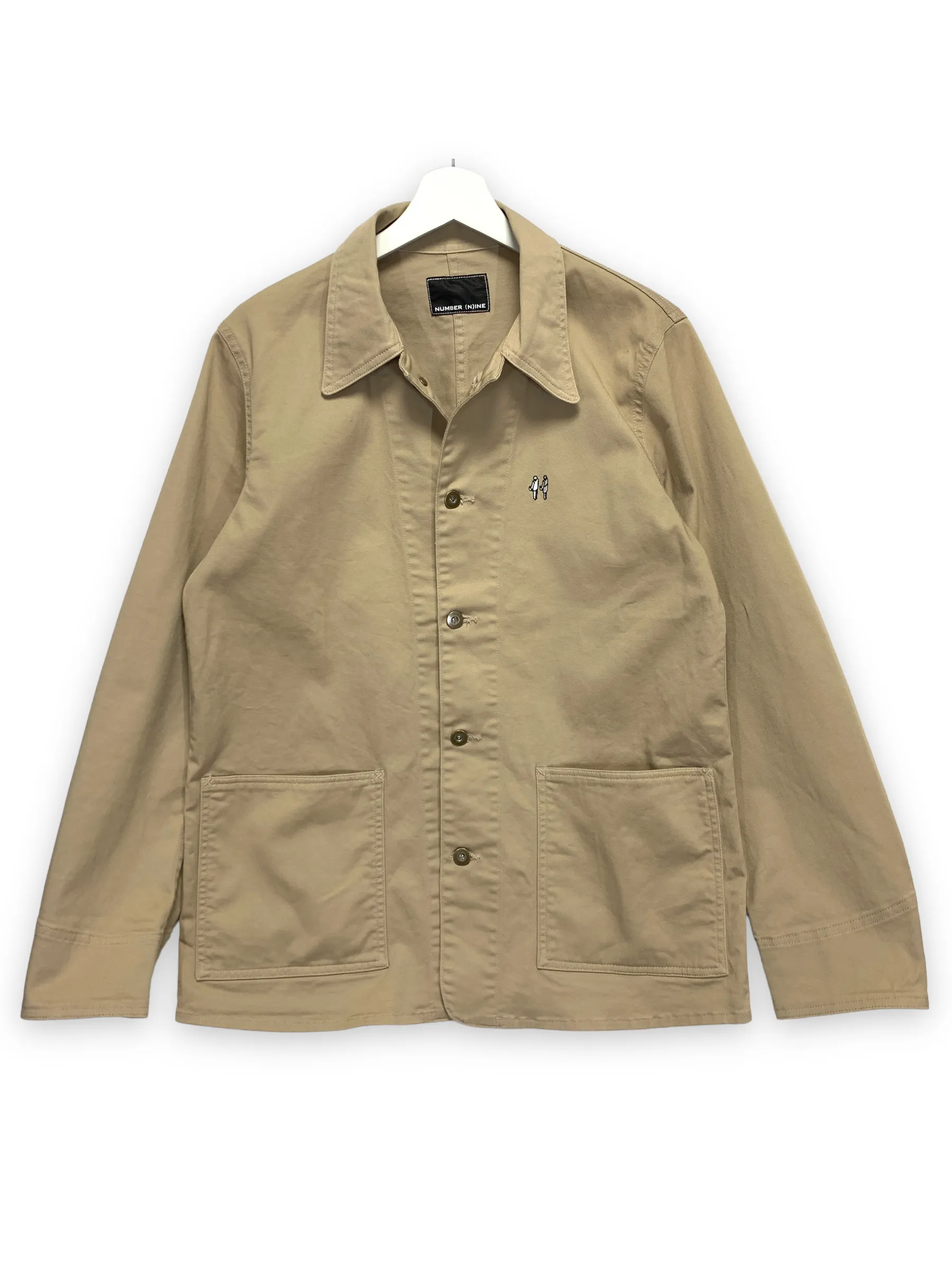 [L] Number Nine Cotton Work Smock Jacket Beige