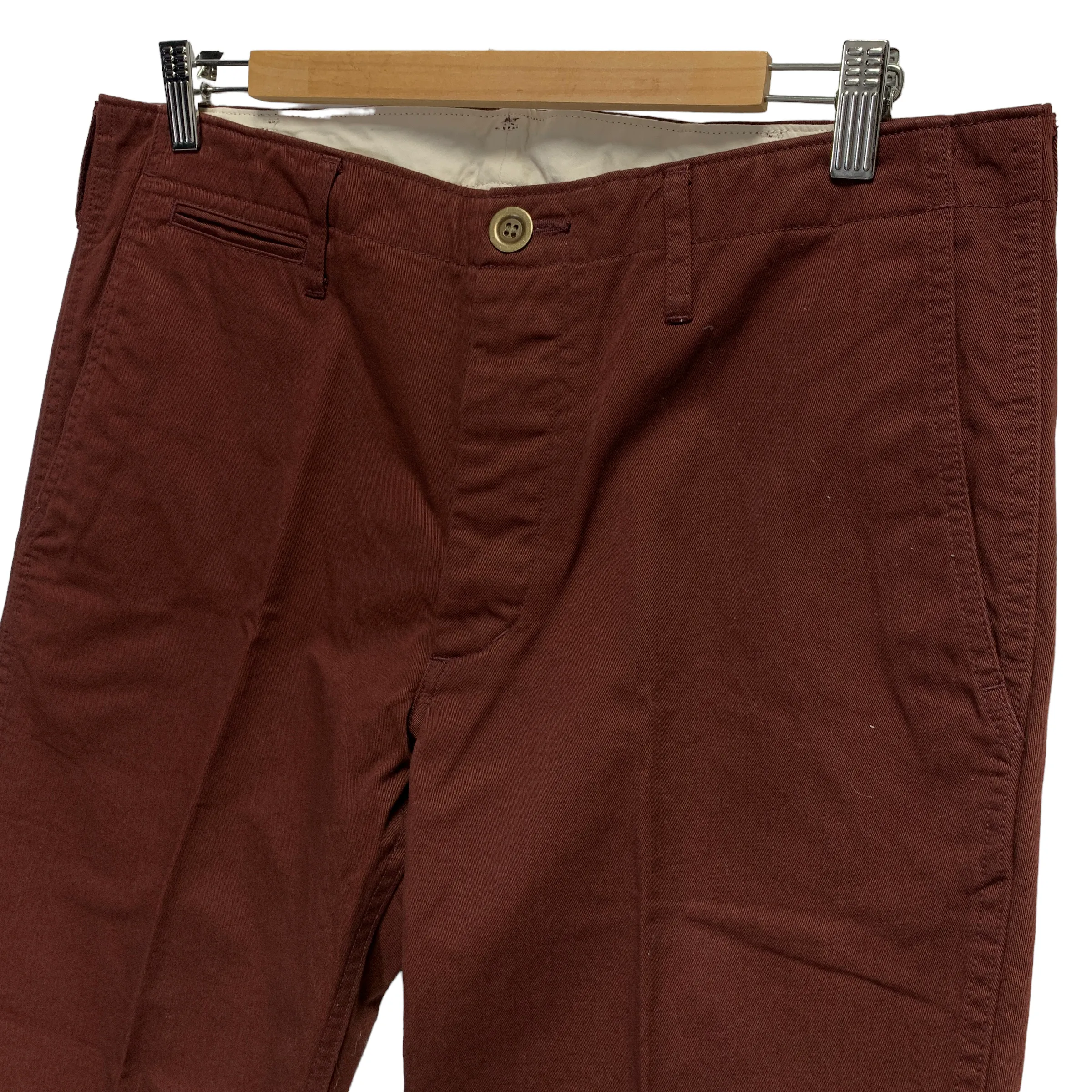 [L] Visvim 14AW High Water Chino Pants Burgundy