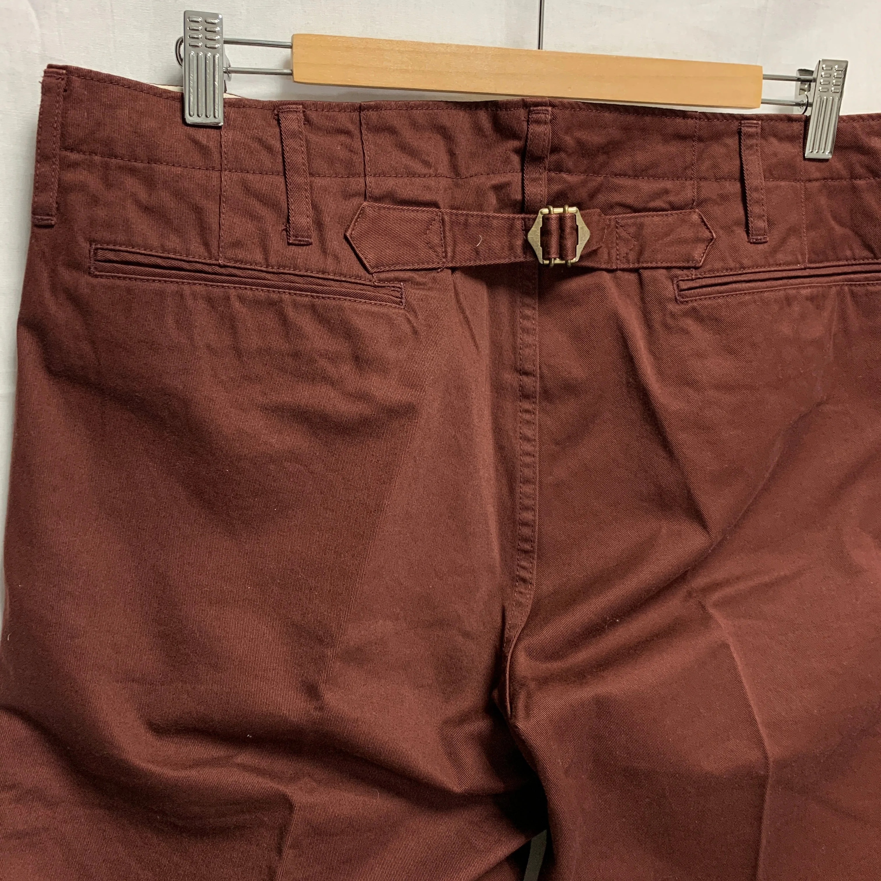 [L] Visvim 14AW High Water Chino Pants Burgundy