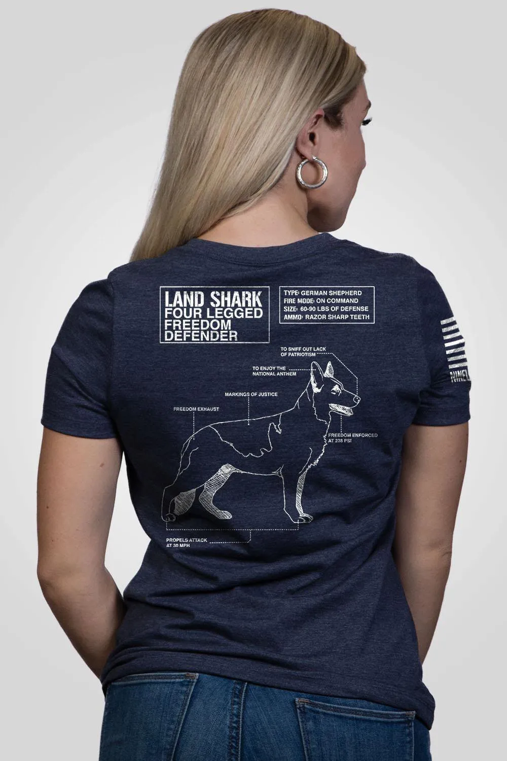 Land Shark - Women's Relaxed Fit V-Neck Shirt
