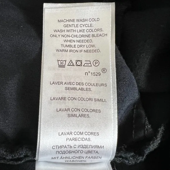 LAUREN RALPH LAUREN JEANS DARK RINSE BOOTCUT SKINNY FIVE POCKETS BLACK SIZE 4x30
