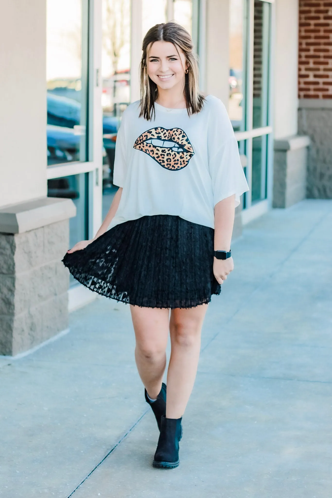 Leopard on My Lips Tee