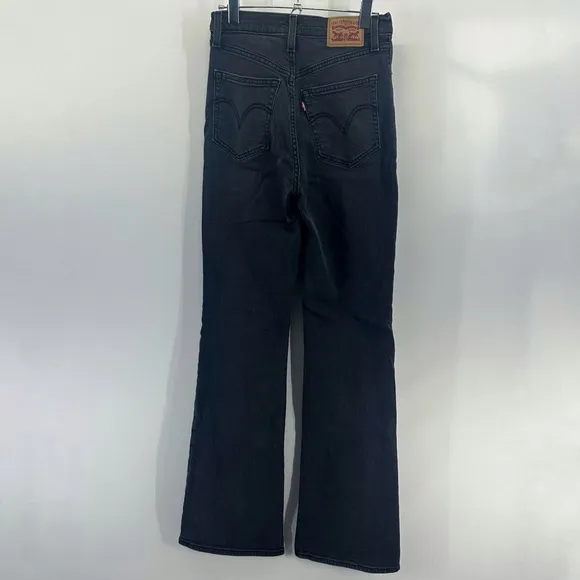Levi’s Black Ribcage Boot Jeans High Rise Flare Size 28