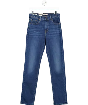 levis Blue 724 High Rise Slim Straight Leg Jeans W29