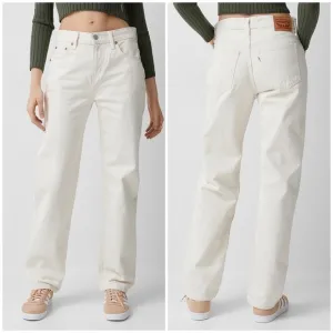 LEVI’S Low Pro Straight Leg Jeans White