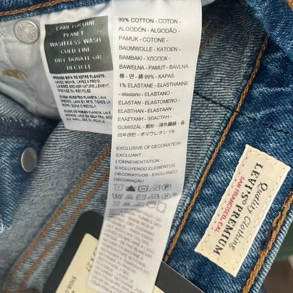 Levi’s premium Ribcage straight ankle jeans NWT 25