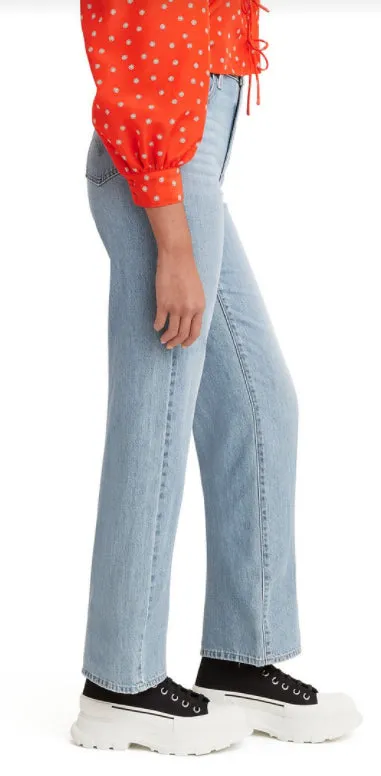 Levis Women High Waisted Straight Jeans