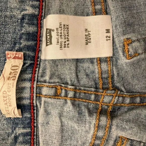 Levi's 550 Relaxed Bootcut Jeans size 12 Medium