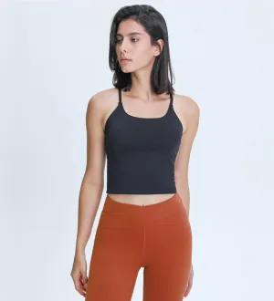 Lila Y Back Tank Bra Top - (LAST SIZES UK8-UK12)