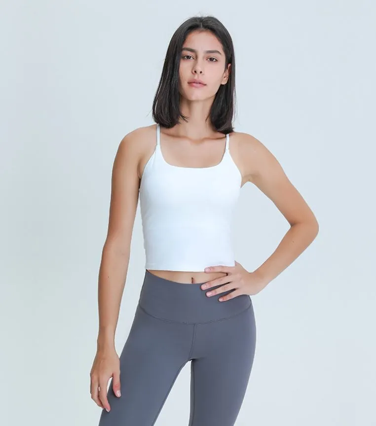 Lila Y Back Tank Bra Top - (LAST SIZES UK8-UK12)
