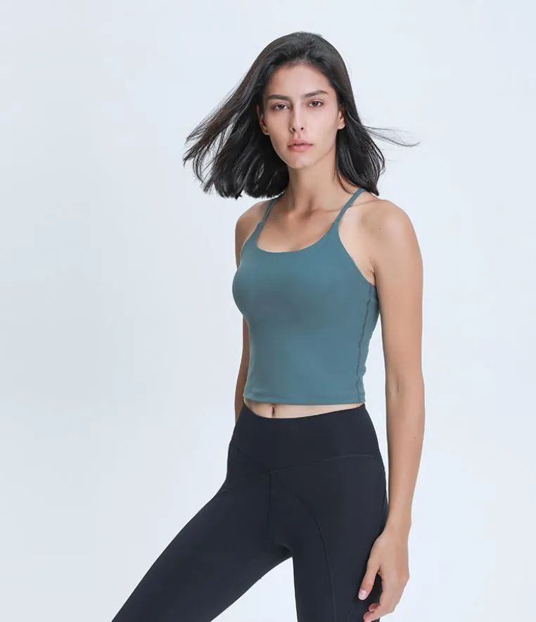 Lila Y Back Tank Bra Top - (LAST SIZES UK8-UK12)