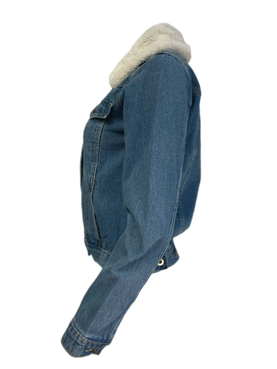 LOST IN LUNAR Women's Denim Northern Lights Jacket Size US 4 NWT