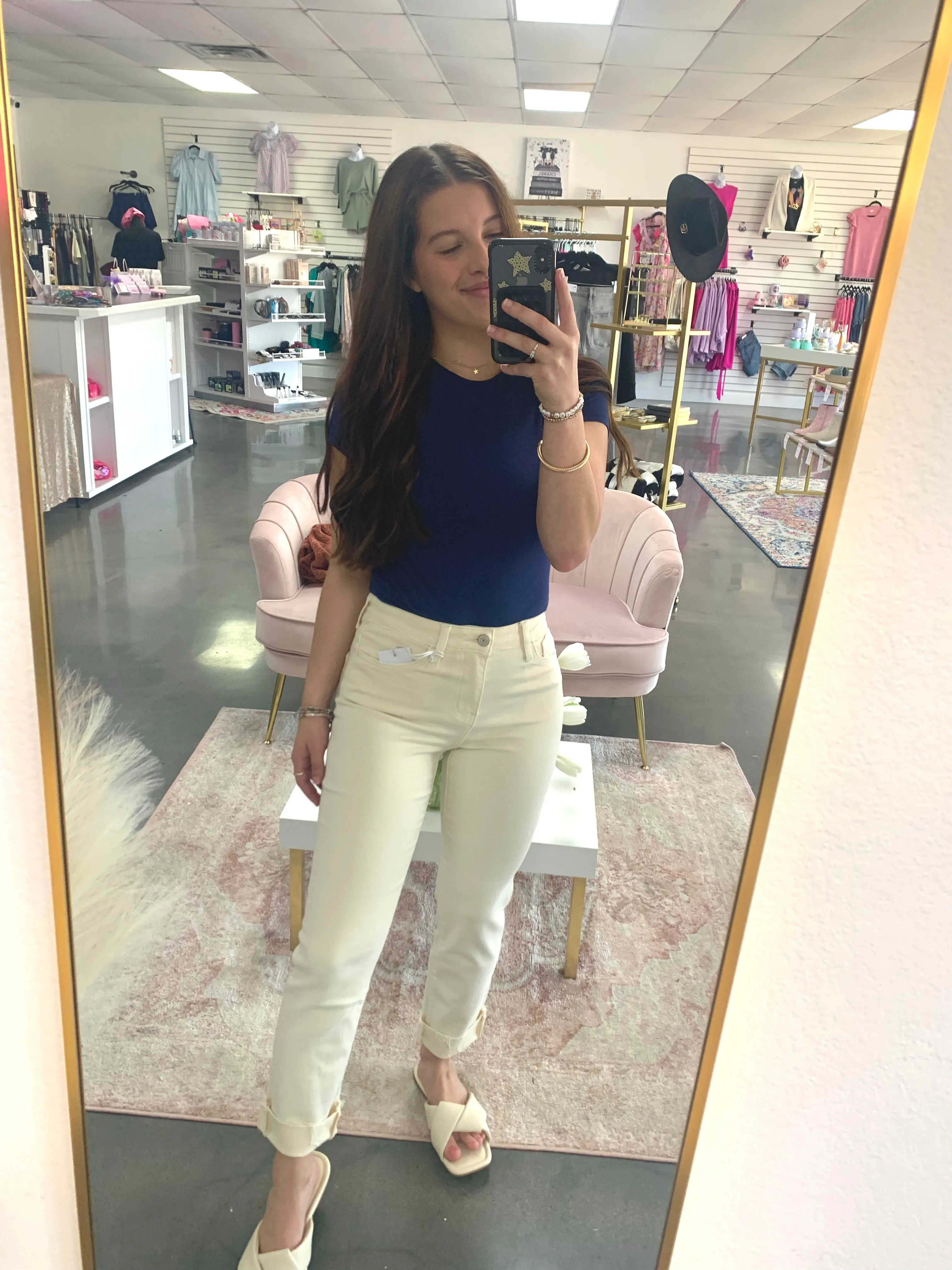 Luxury Straight Leg Jeans