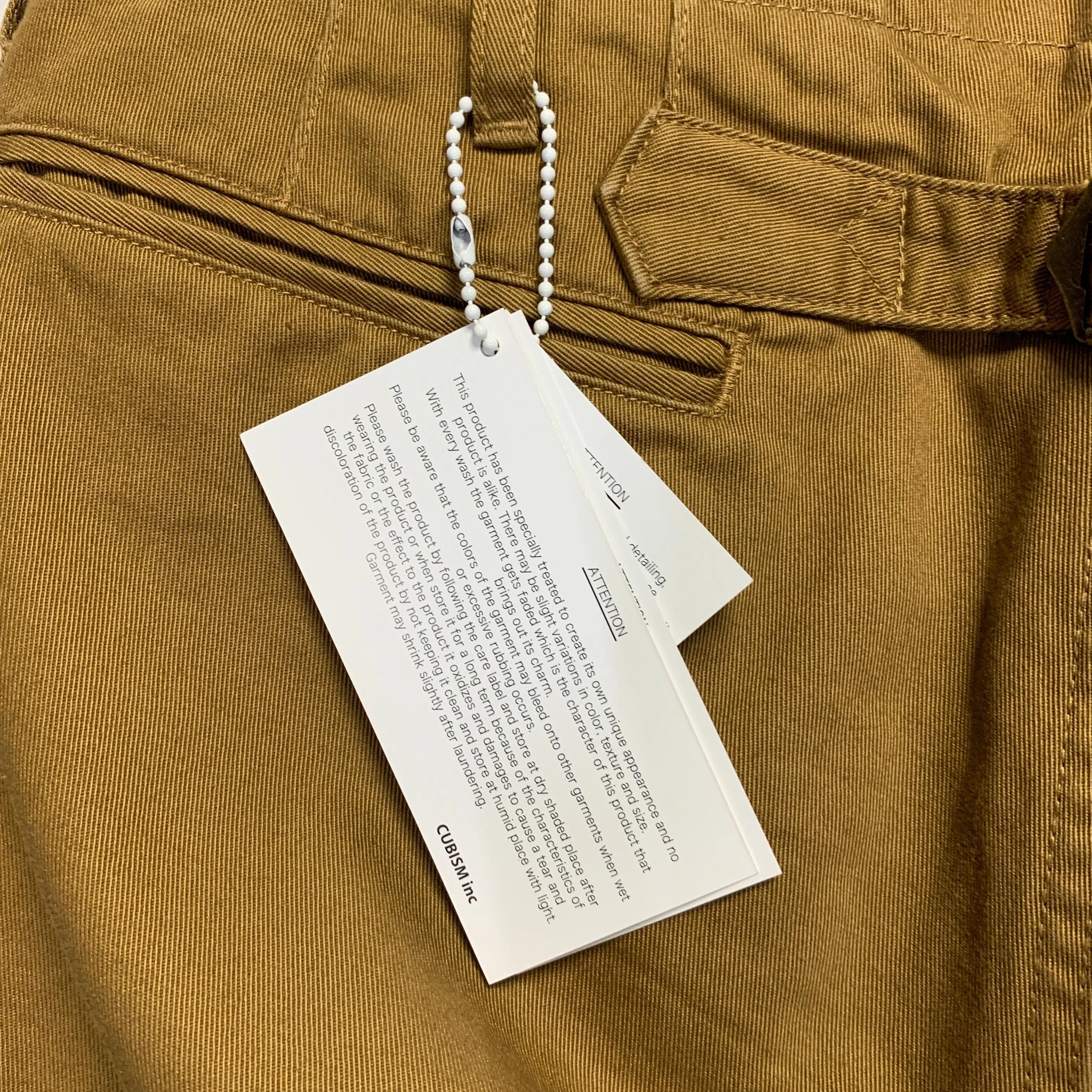 [M] Visvim 18SS High Water Chino Pants Camel
