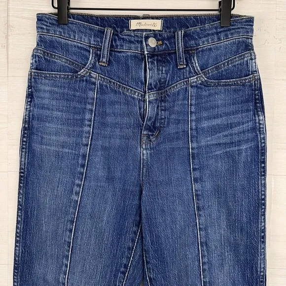 Madewell Classic Straight Jeans Size 27 Blue Bandry Wash Seamed Edition